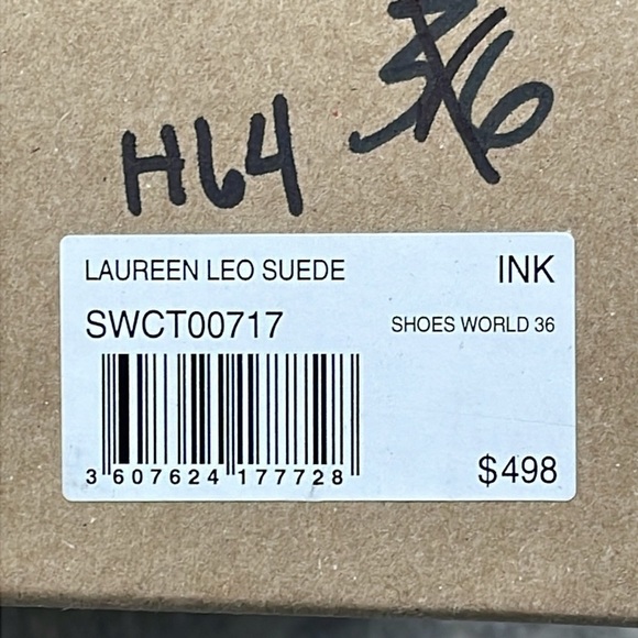 NIB Zadig & Voltaire Laureen Leopard Suede Lace Up Ankle Boots Ink Black Sz 36 - Picture 6 of 15